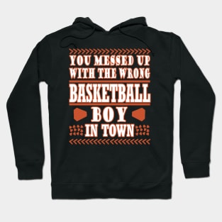 Basketball Boys Basket Basket Team Men Hoodie